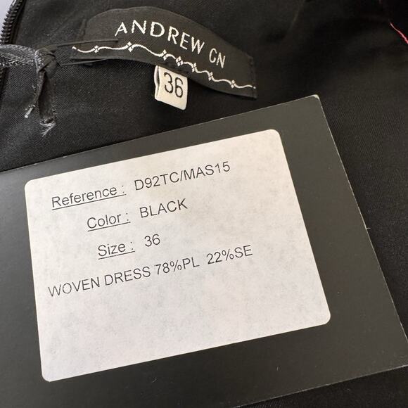 Andrew Gn Mini Dress Spring 2015 Runway Floral Jacquard NWT Bold Print Sz 36 - Picture 12 of 14